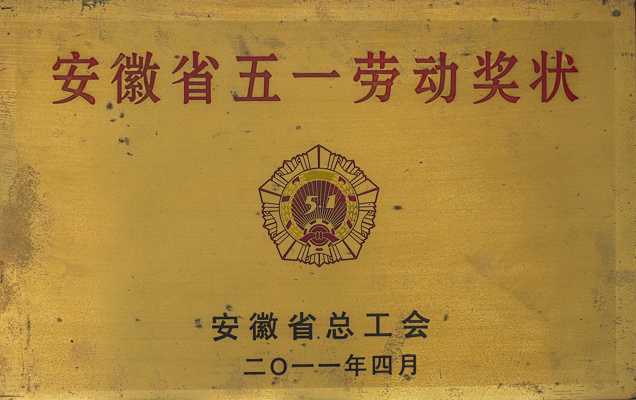 安徽省五一勞動(dòng)獎狀